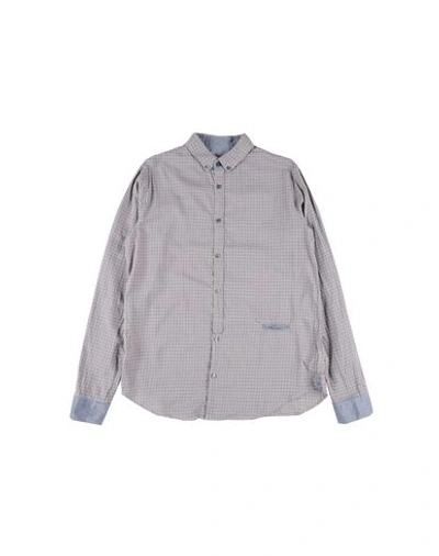 Mauro Grifoni Kids' Patterned Shirt In Blue