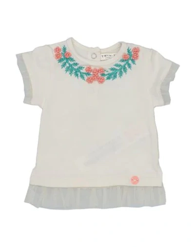 Twinset Babies' T-shirts In White
