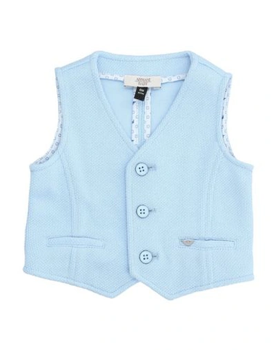Armani Junior Babies' Vests In Sky Blue