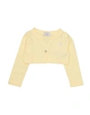 Monnalisa Babies' Wrap Cardigans In Yellow