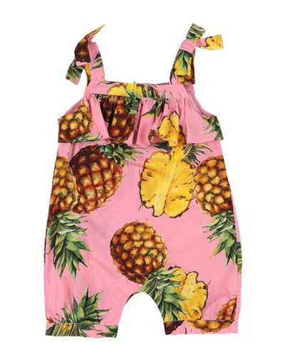 Dolce & Gabbana Babies' Overall In Pink