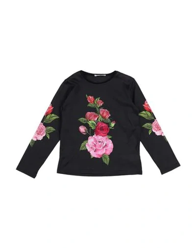 Dolce & Gabbana Babies' T-shirts In Black