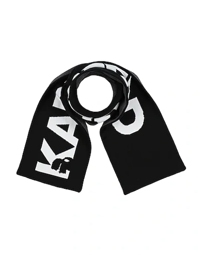 Karl Lagerfeld Babies' Scarves In Black