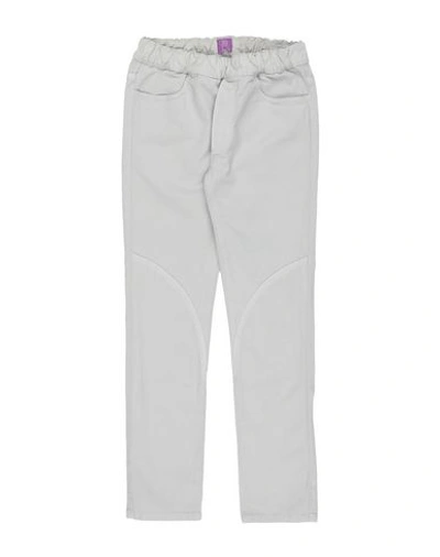 Mauro Grifoni Kids' Casual Pants In Light Grey