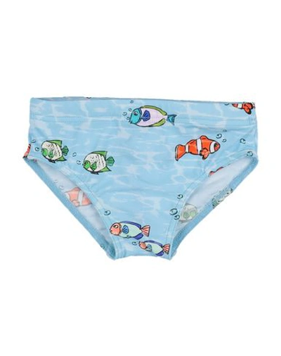 Dolce & Gabbana Babies' Swim Briefs In Sky Blue