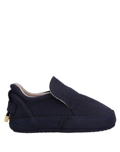 Buscemi Babies' Newborn Shoes In Dark Blue