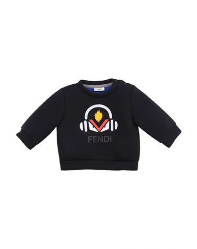 Fendi Babies' Sweatshirt In Black