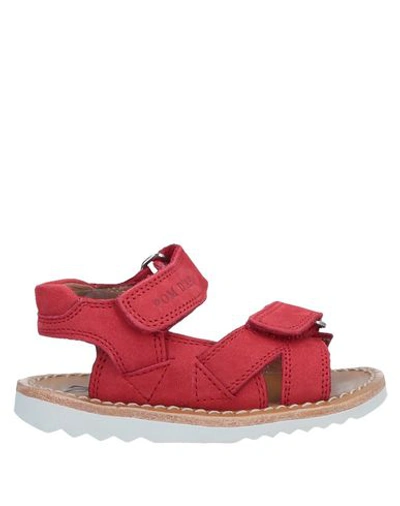 Pom D'api Babies' Sandals In Red
