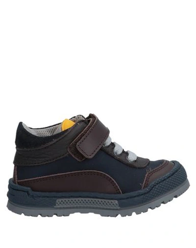 Dolce & Gabbana Babies' Sneakers In Dark Blue