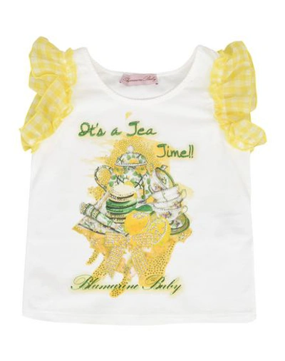 Miss Blumarine Babies' T-shirts In White