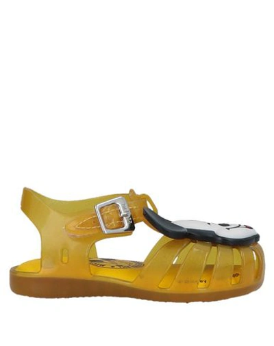 Mini Melissa Babies' Sandals In Yellow