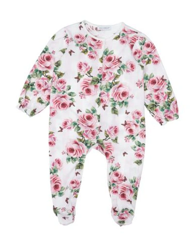 Dolce & Gabbana Babies' One-pieces In Light Pink
