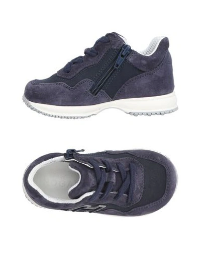 Hogan Babies' Sneakers In Dark Blue