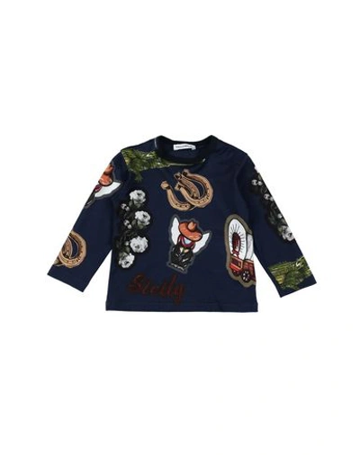 Dolce & Gabbana Babies' T-shirt In Dark Blue