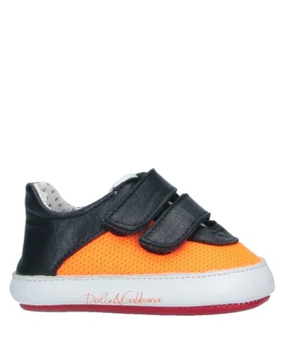 Dolce & Gabbana Babies' Newborn Shoes In Orange