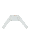 Elisabetta Franchi Kids' Wrap Cardigans In White