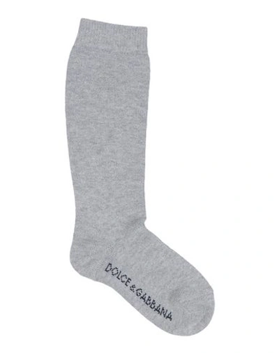 Dolce & Gabbana Babies' Short Socks In Grey
