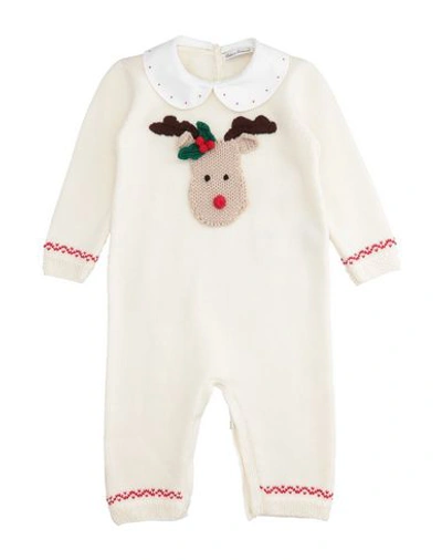 Dolce & Gabbana Babies' One-pieces In Ivory