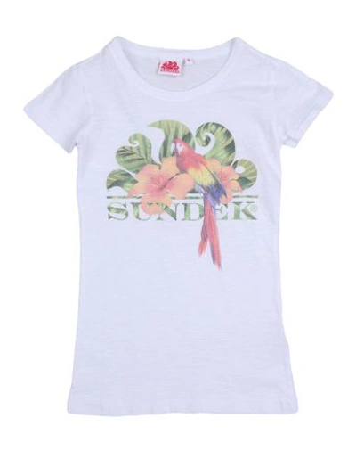 Sundek Kids' T-shirt In White