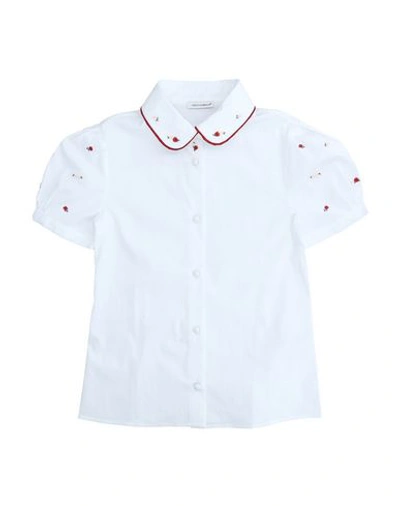 Dolce & Gabbana Kids' Solid Color Shirts & Blouses In White