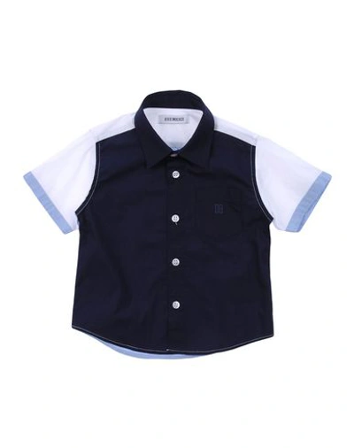 Bikkembergs Babies' Shirts In Dark Blue