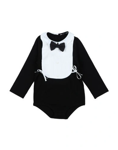 Dolce & Gabbana Babies' Bodysuits In Black