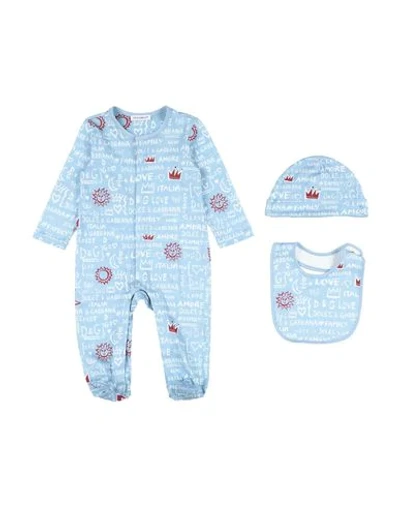 Dolce & Gabbana Babies' One-pieces In Blue