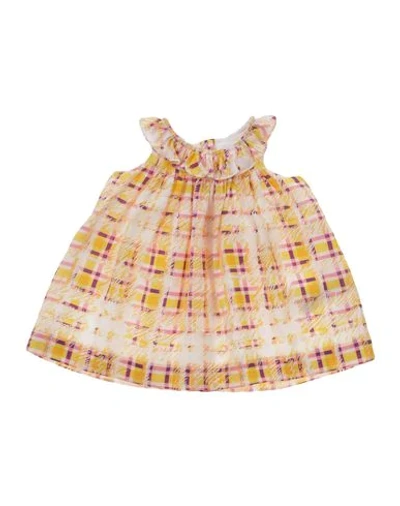 Burberry Babies' Dress In Yellow