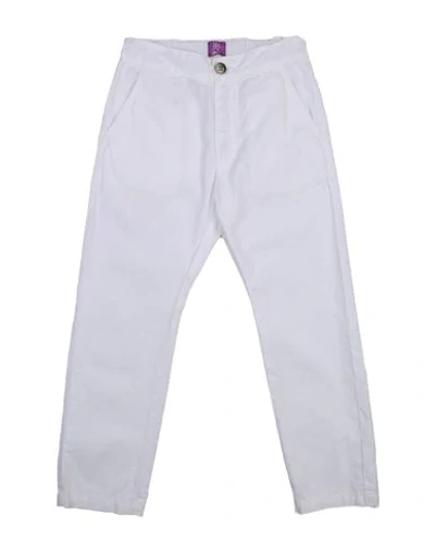 Mauro Grifoni Kids' Casual Pants In White