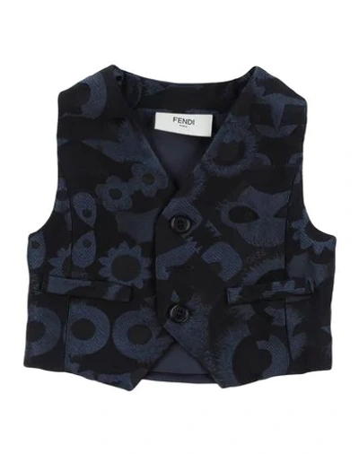 Fendi Babies' Vest In Dark Blue