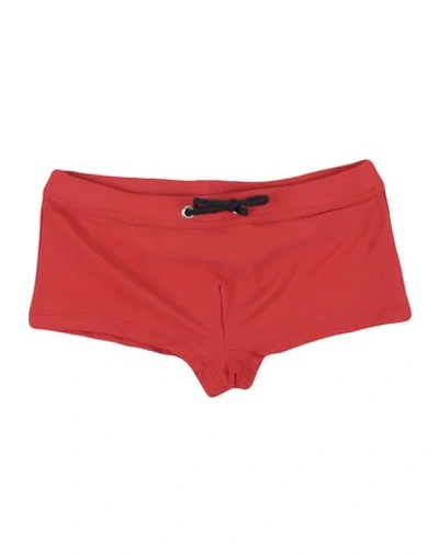Dolce & Gabbana Kids' Swim Shorts In Red