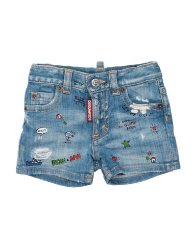 Dsquared2 Babies' Denim Shorts In Blue