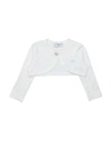 Monnalisa Babies' Wrap Cardigans In Ivory