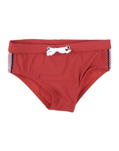 Dolce & Gabbana Babies' Swim Briefs In Red