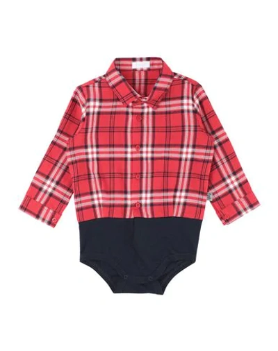 Il Gufo Babies' Bodysuits In Red
