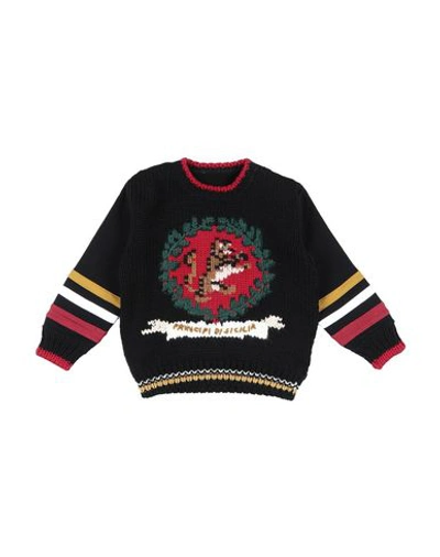 Dolce & Gabbana Babies' Sweaters In Black