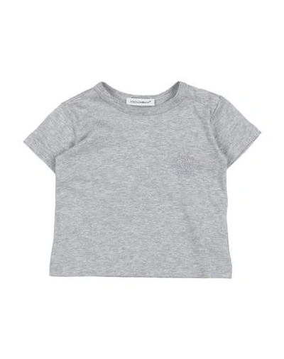 Dolce & Gabbana Babies' T-shirts In Light Grey