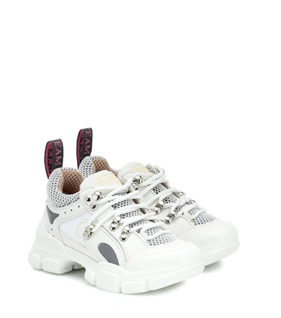 Gucci Junior Flashtrack Sneakers In White