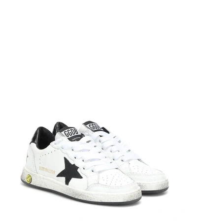 Golden Goose Teen Ballstar Low-top Sneakers In White