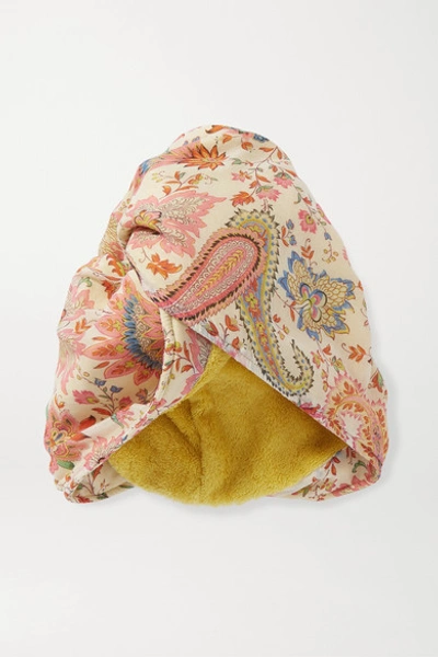 Etro Paisley-print Cotton And Silk-blend Turban In Pink