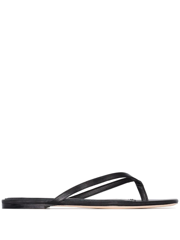 vegan leather flip flops