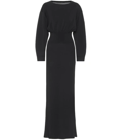 Alaïa Stretch-knit Dress In Black