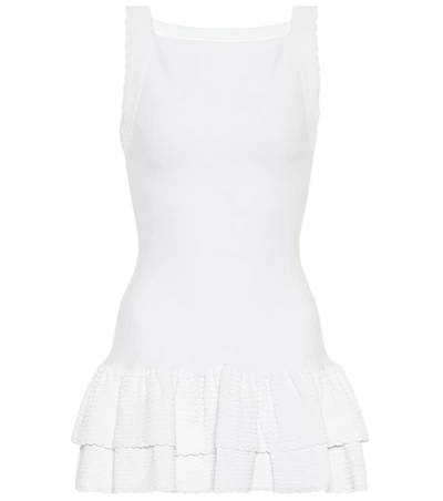 Alaïa Stretch-knit Minidress In White