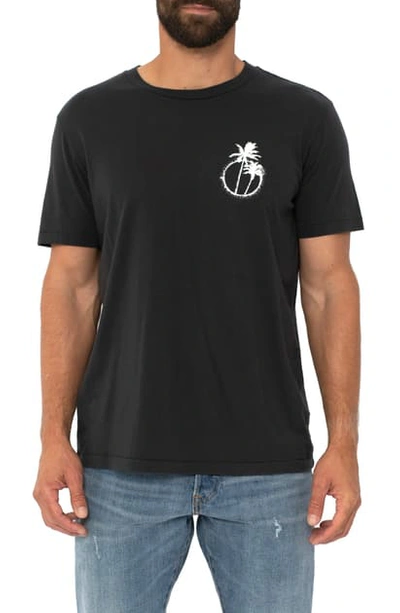 Sol Angeles Sunny Palm Graphic T-shirt In Very Black