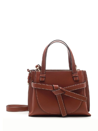 Loewe Gate Top Handle Bag In Brown