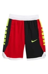 Nike Dri-fit Elite Big Kids' (boys') Basketball Shorts In University Red/ White