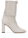 Deimille Chunky-heel Boots In Grey