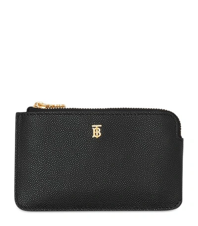 Burberry Monogram Leather Zip Coin Purse
