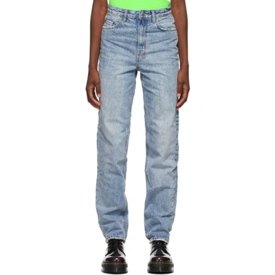 Ksubi Playback High-waisted Straight Leg Jeans In Denim