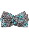 Gucci Gg Sequin-embellished Headband In Blue